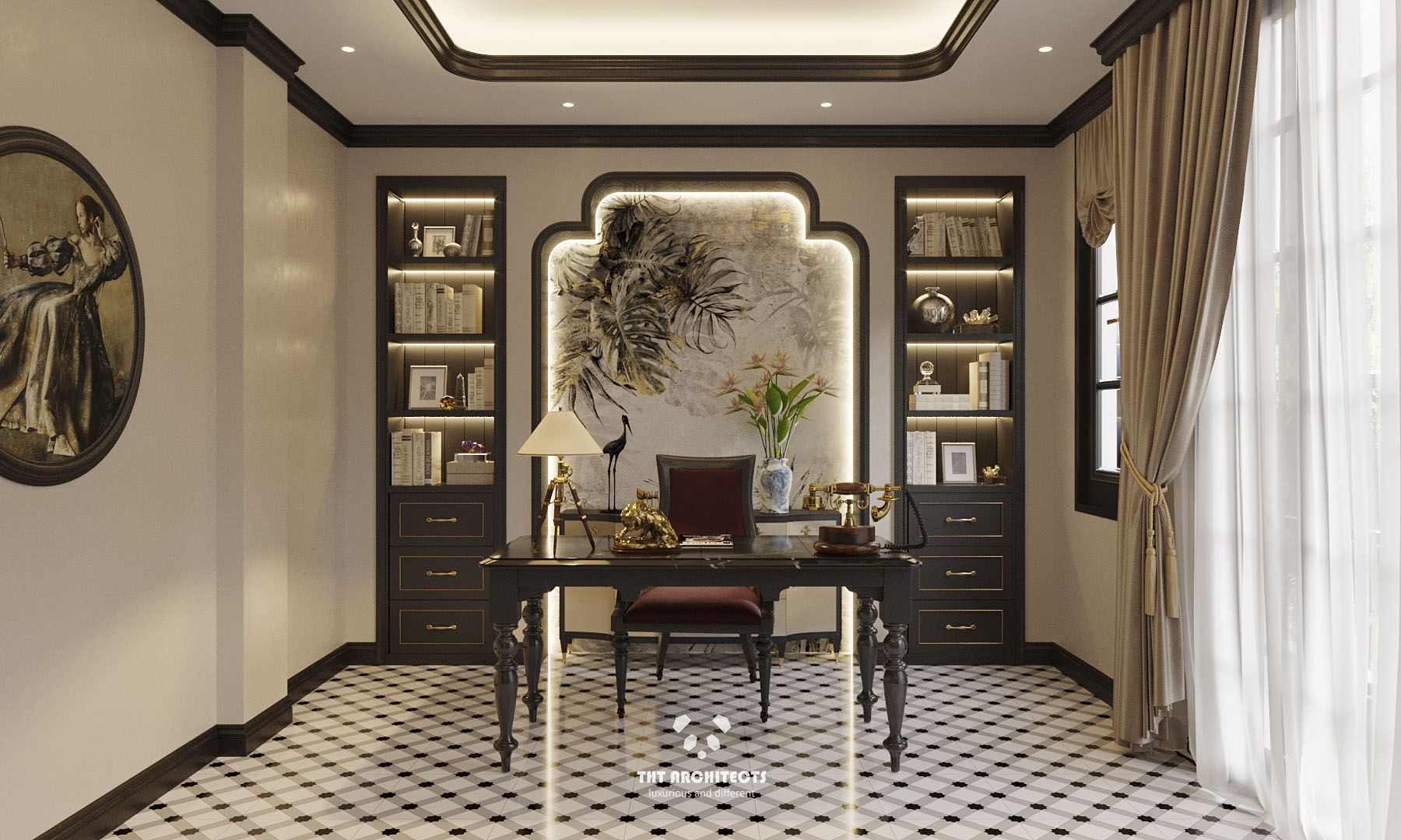 tht architects - Indochine home quận 7 - phòng ngủ master 06